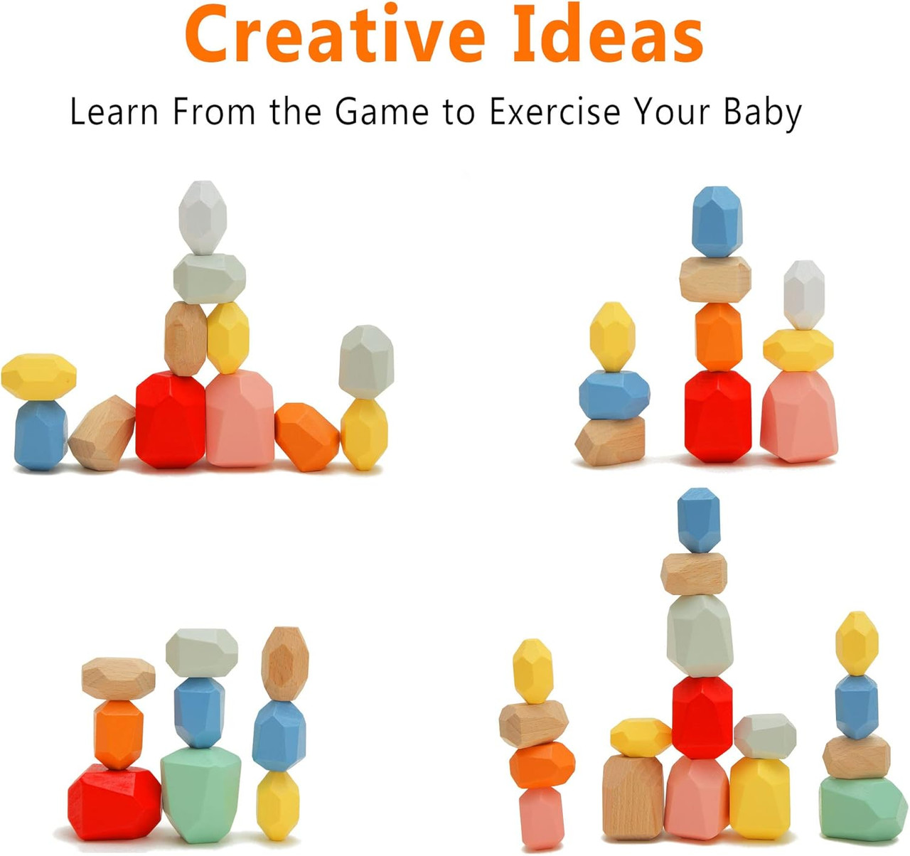 Wonder Co Grow Stacking Rocks 36pcs