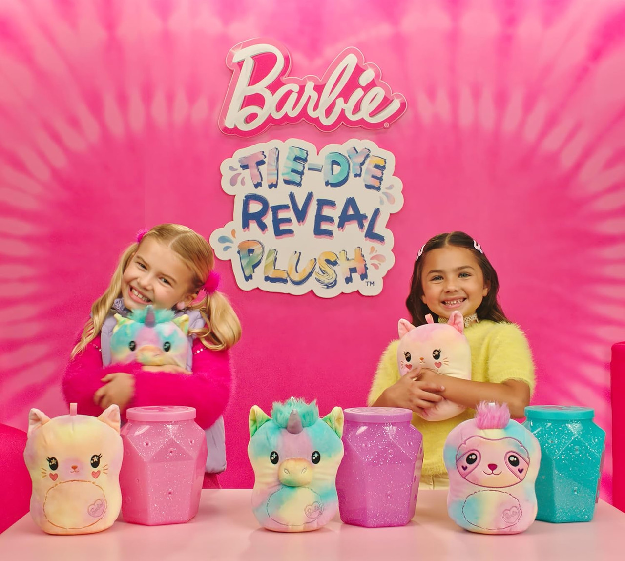 Barbie Tie-Dye Reveal Plush Toys Barbie Tie-Dye Reveal Plush Toys