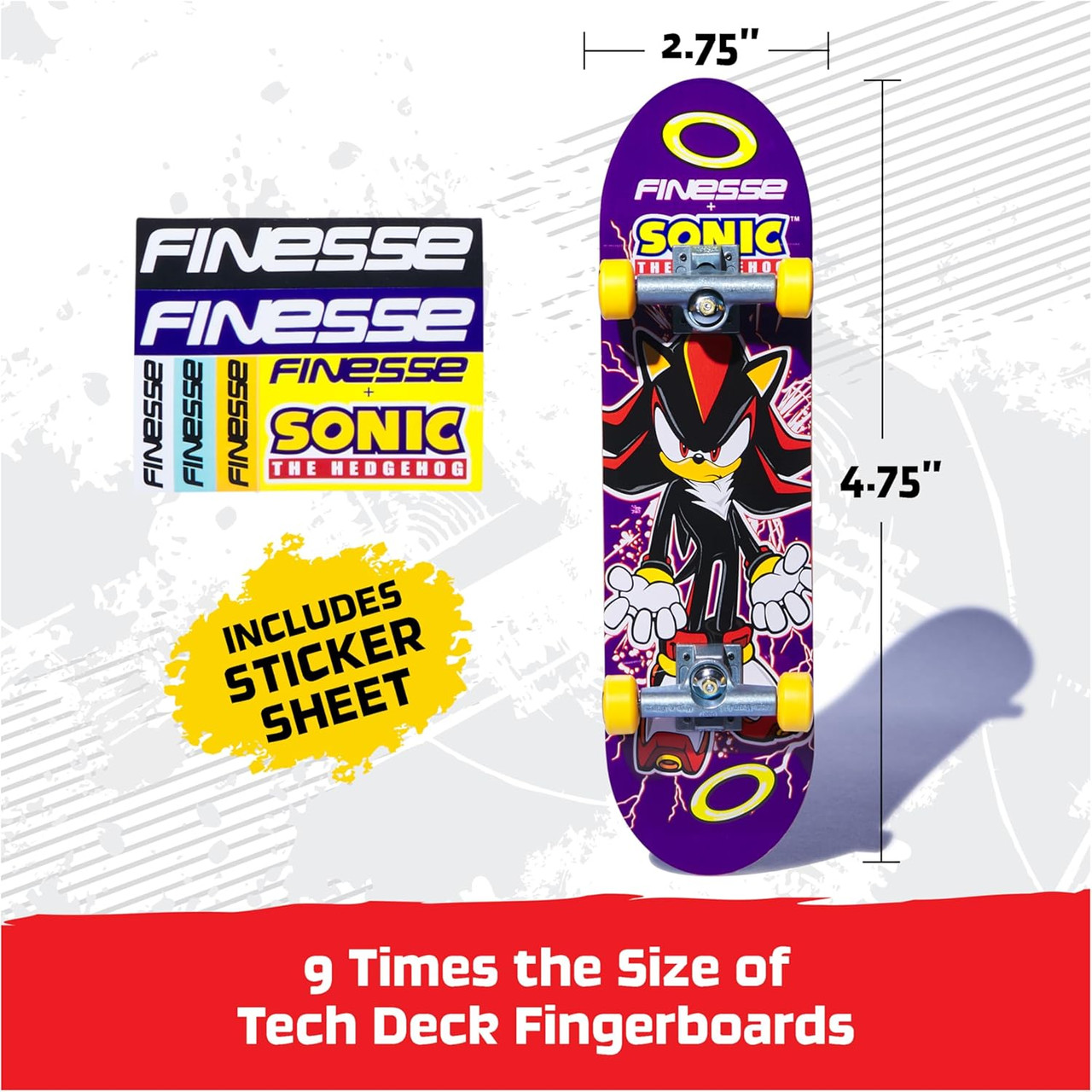 Tech Deck Finesse X Sonic the Hedgehog Handboard