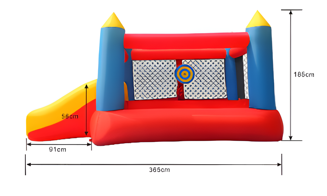 Happy Hop Castle Bouncer with Slide