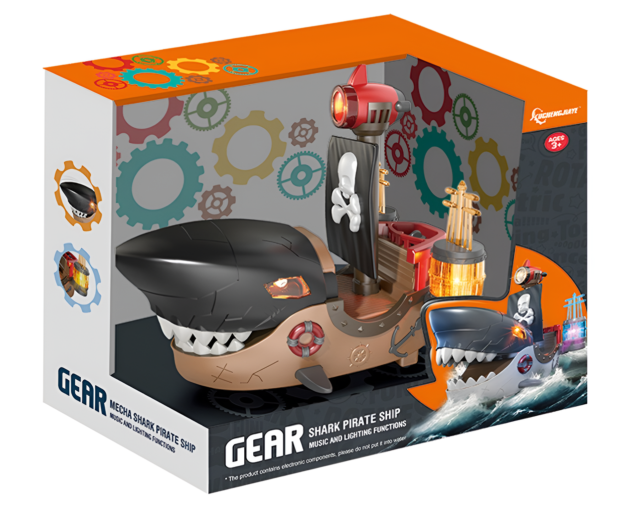 Gear Pirate Ship Shark
