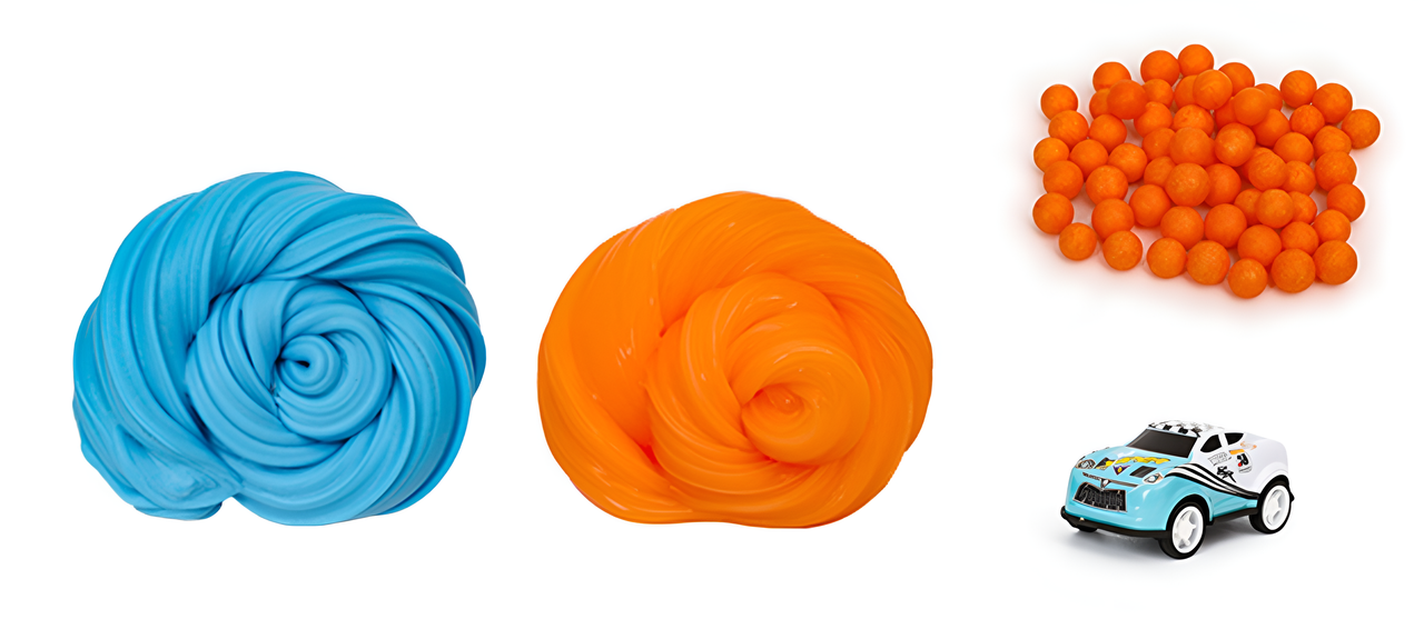 Racecar Crystal Putty & Puff Slime