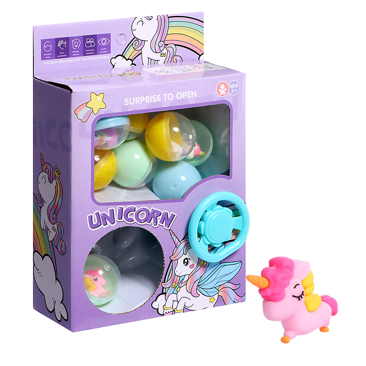 Unicorn Gachapon Machine Set