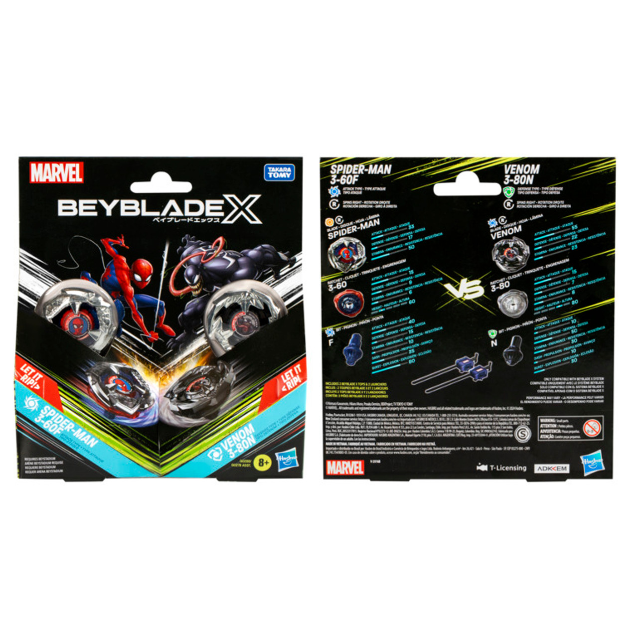 Beyblade x Marvel Collab Multipack