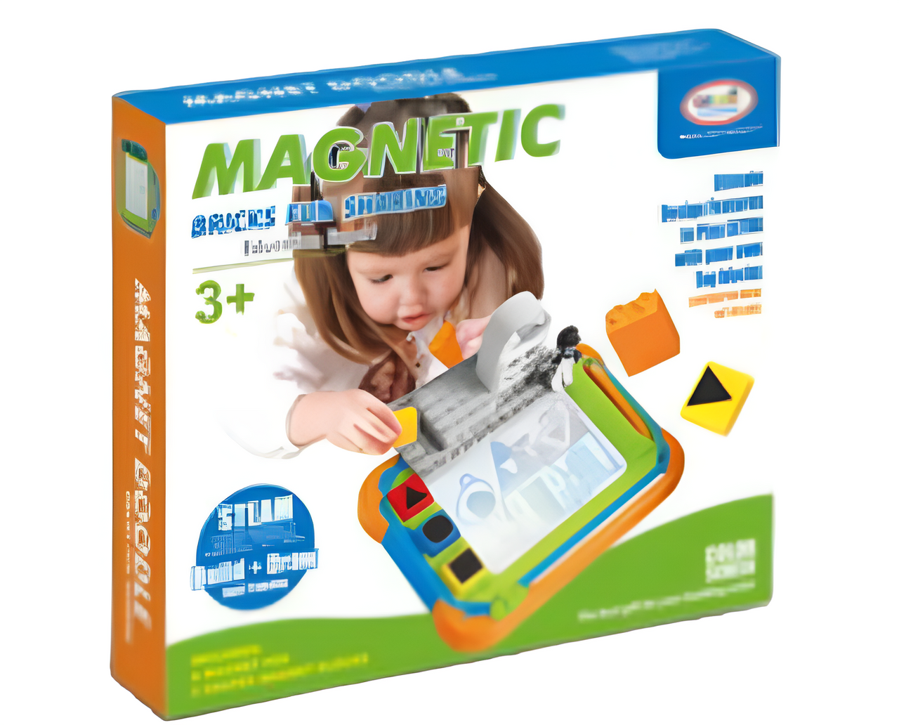 Magnetic Colourful Painting Drawing Board with Bricks Fun sharing Playset