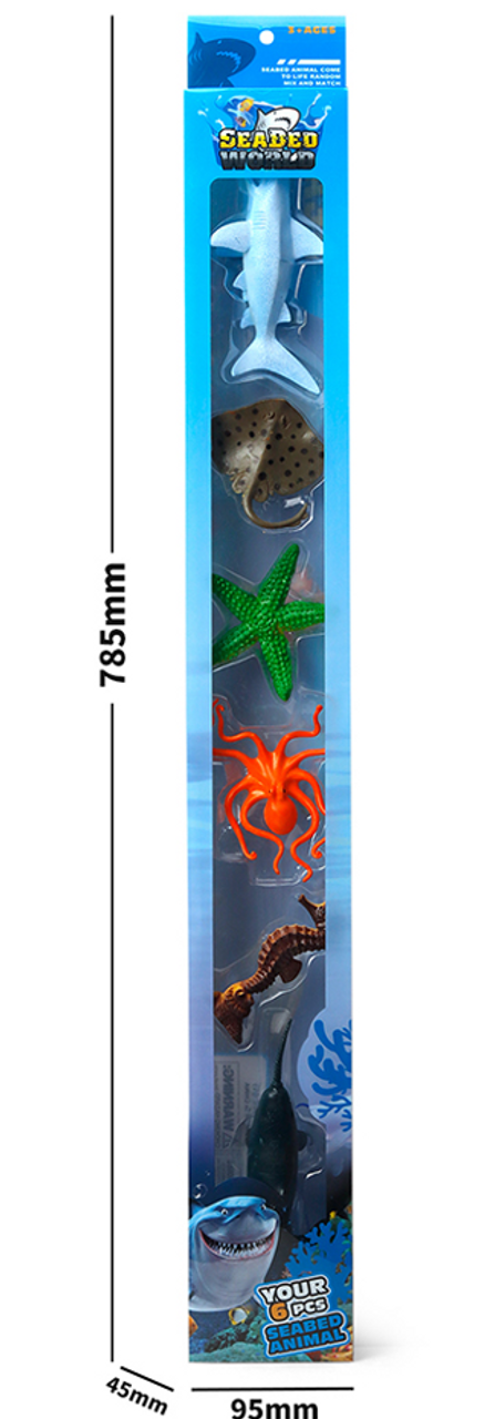 Marine Animals Toys Figures Kids Set 6pcs