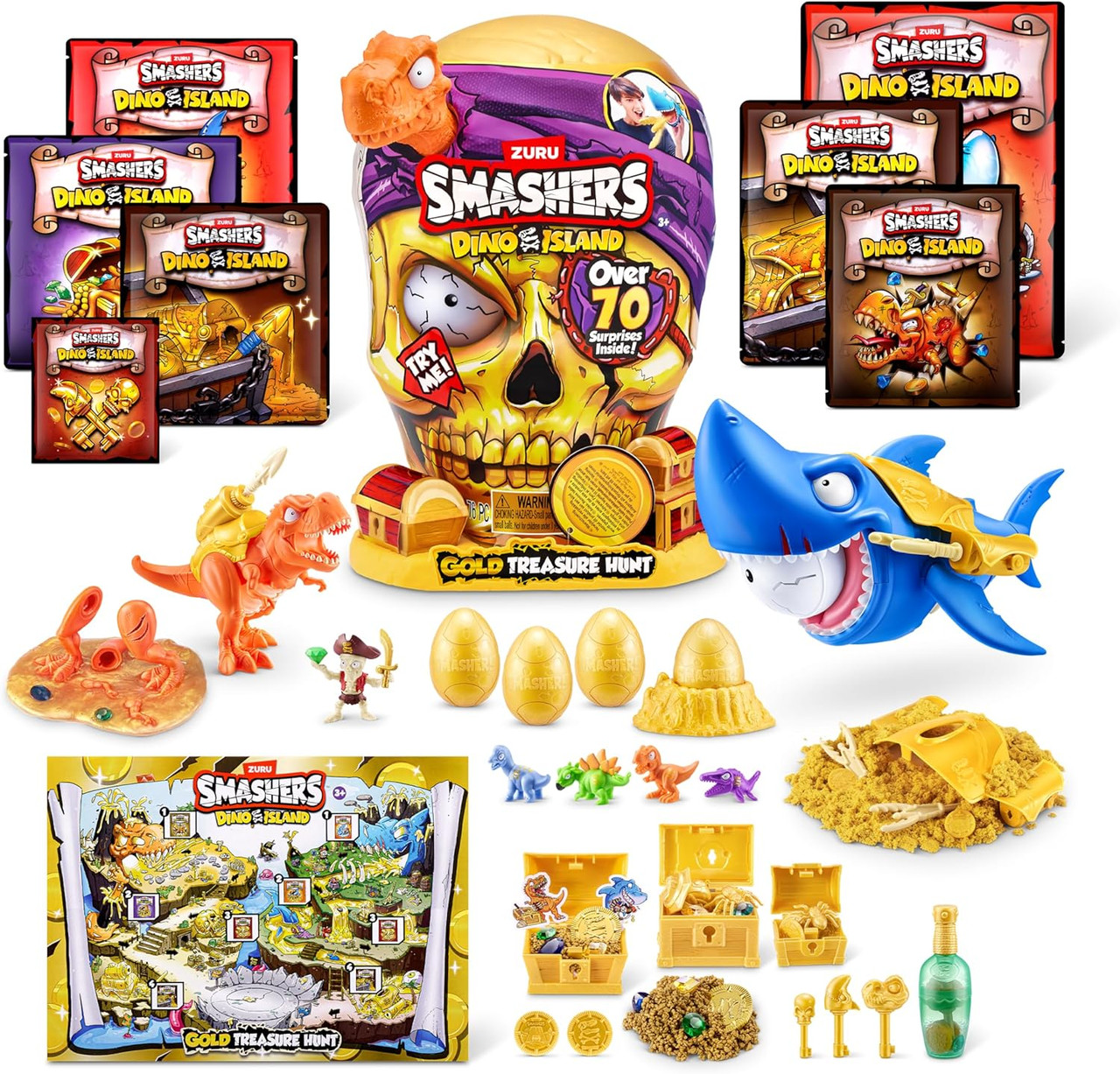 Smashers Dino Island Gold Treasure Hunt Smashers Dino Island Gold Treasure Hunt