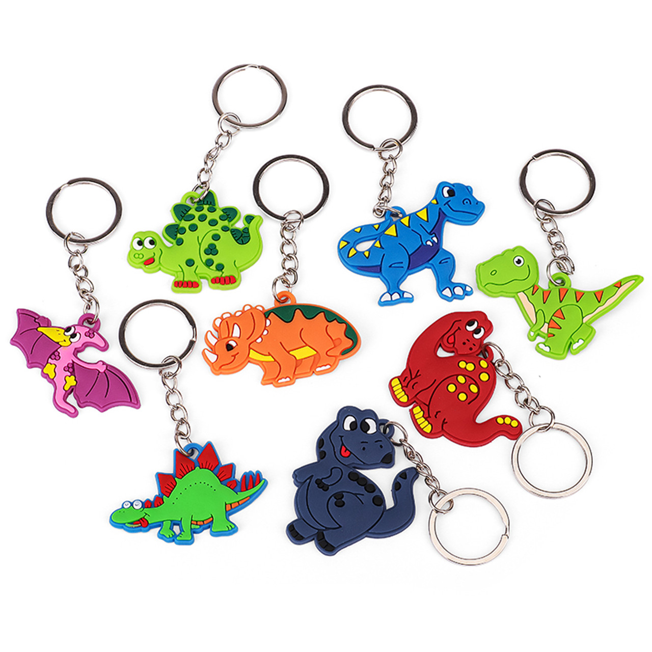 Dinosaur Keychains 6pcs