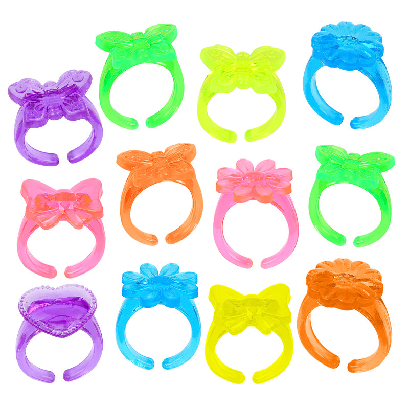 Plastic Rings 12pcs