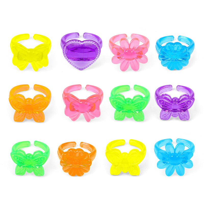 Plastic Rings 12pcs