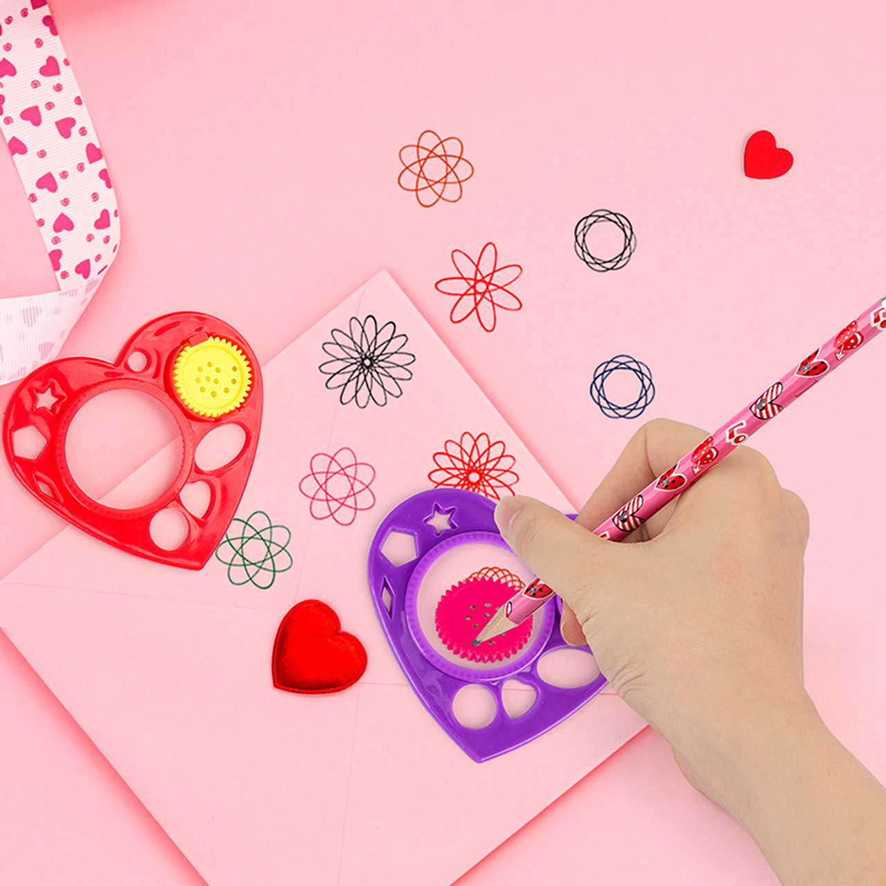 Heart Shaped Stencils For Kids 4pcs Heart Shaped Stencils For Kids 4pcs