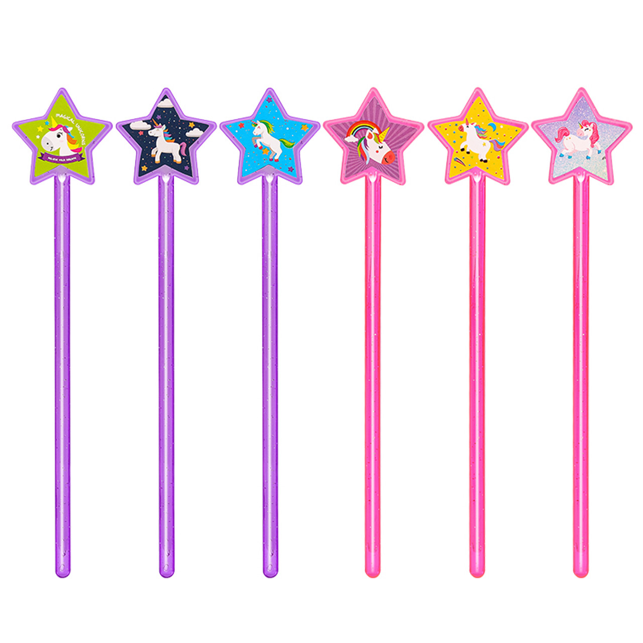 Unicorn Star Wand 6pcs