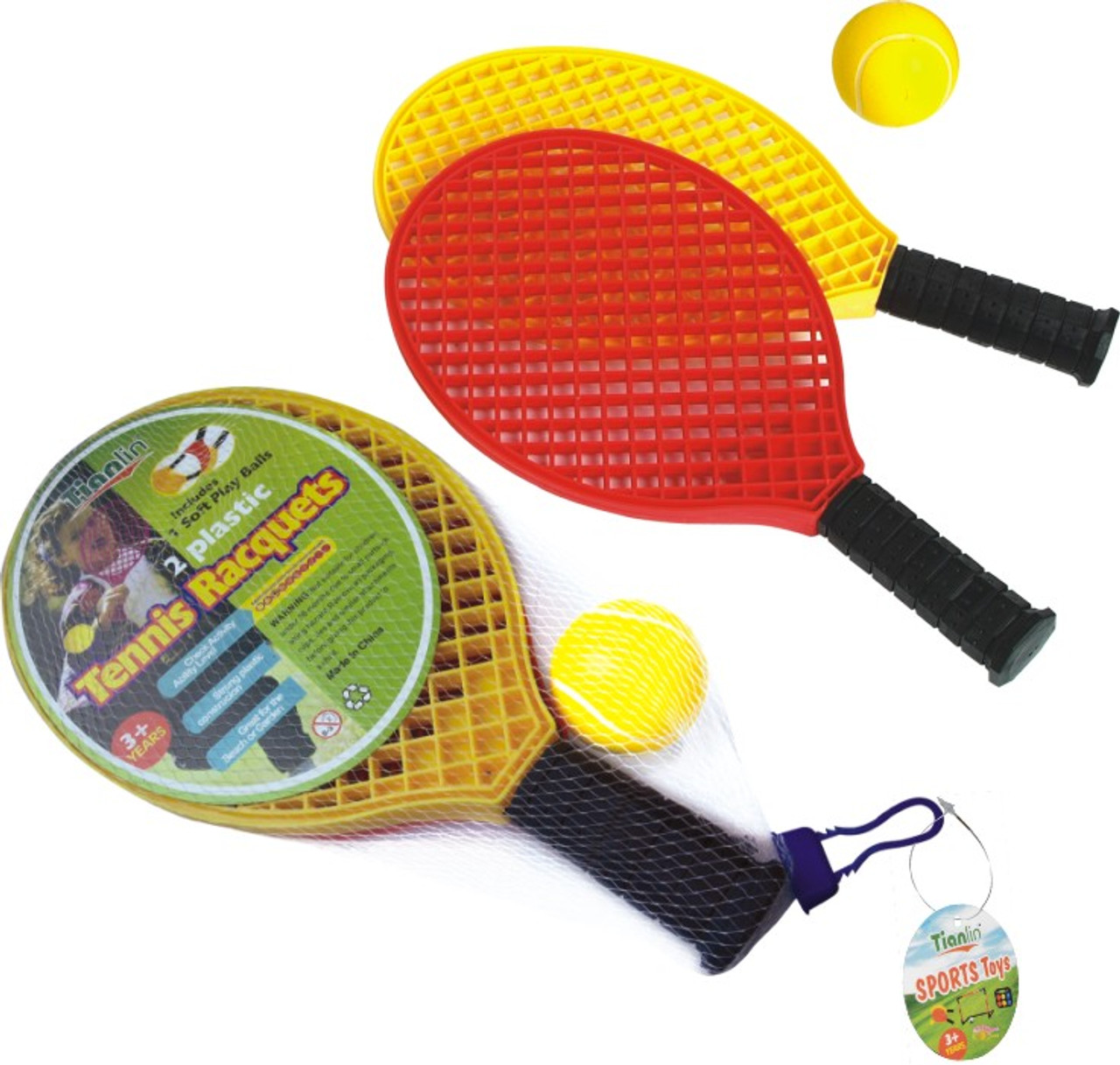 Racquet Set Yellow and Red