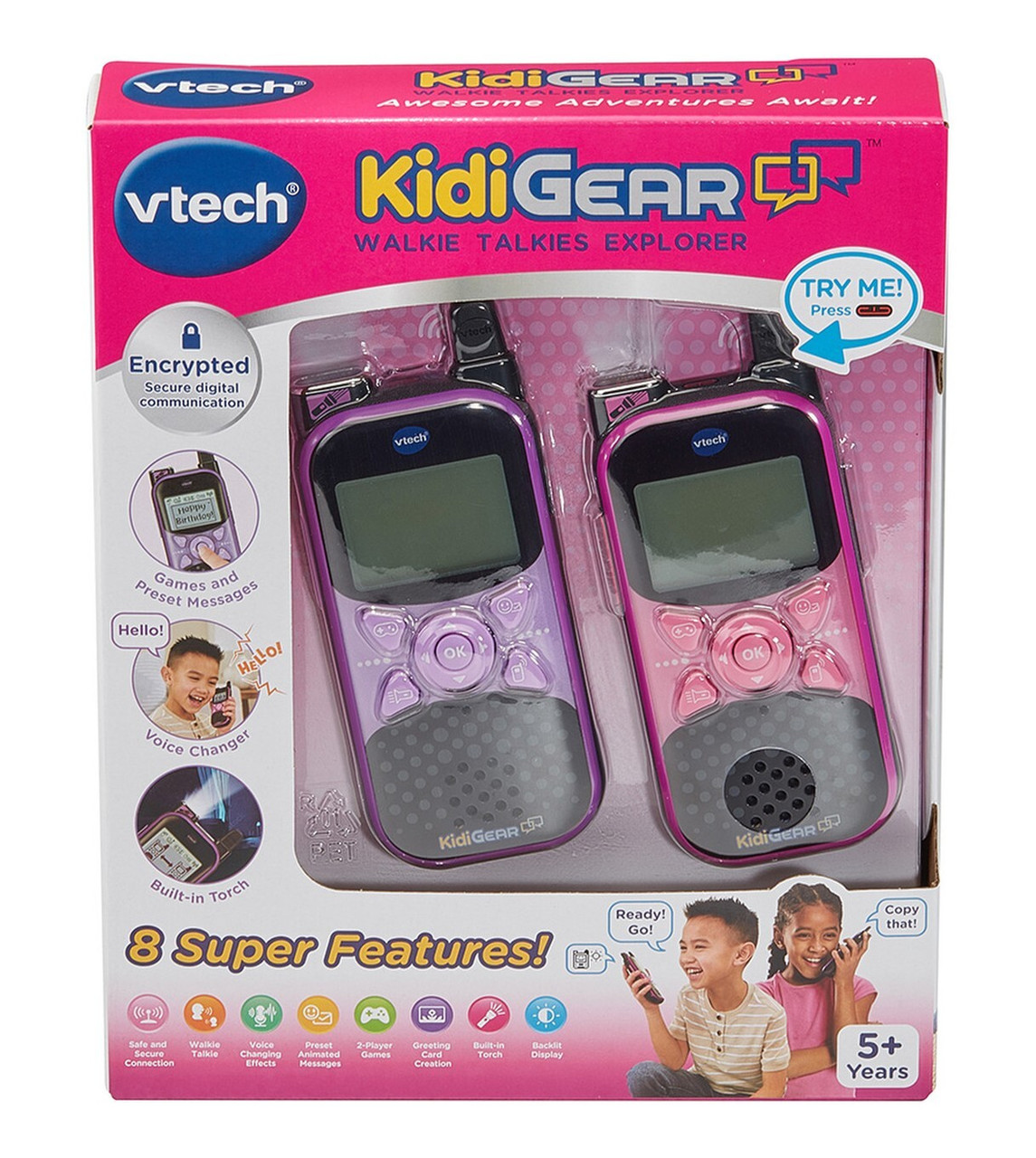 KidiGear Walkie Talkies Explorer (Purple/Pink) KidiGear Walkie Talkies Explorer (Purple/Pink)