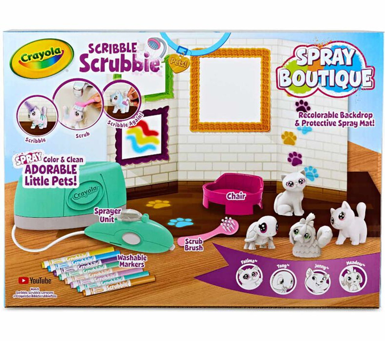 Crayola Scribble Scrubbie Pets Spray Boutique
