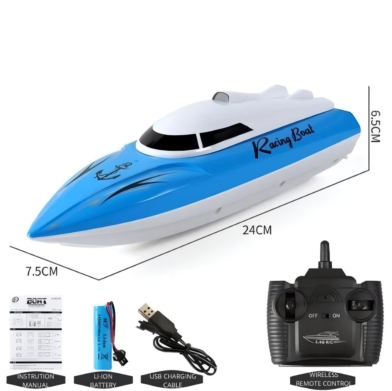 High Speed Remote Control Boat 30cm