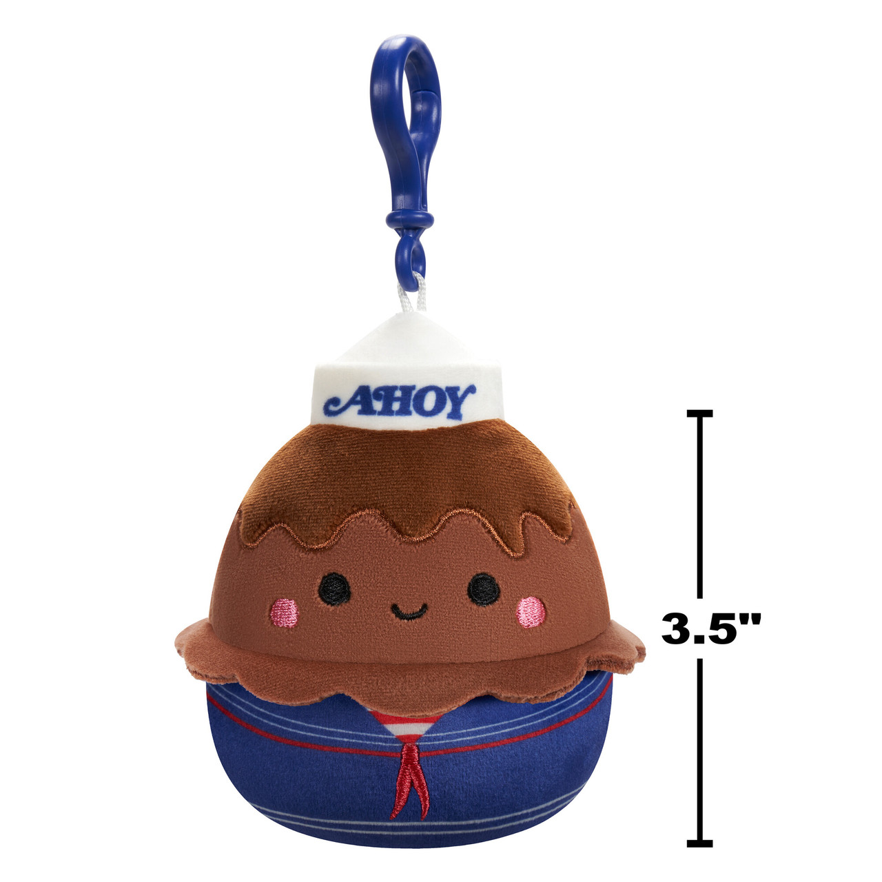 Squishmallows Stranger Things 3.5-inch Clip USS Chocolate