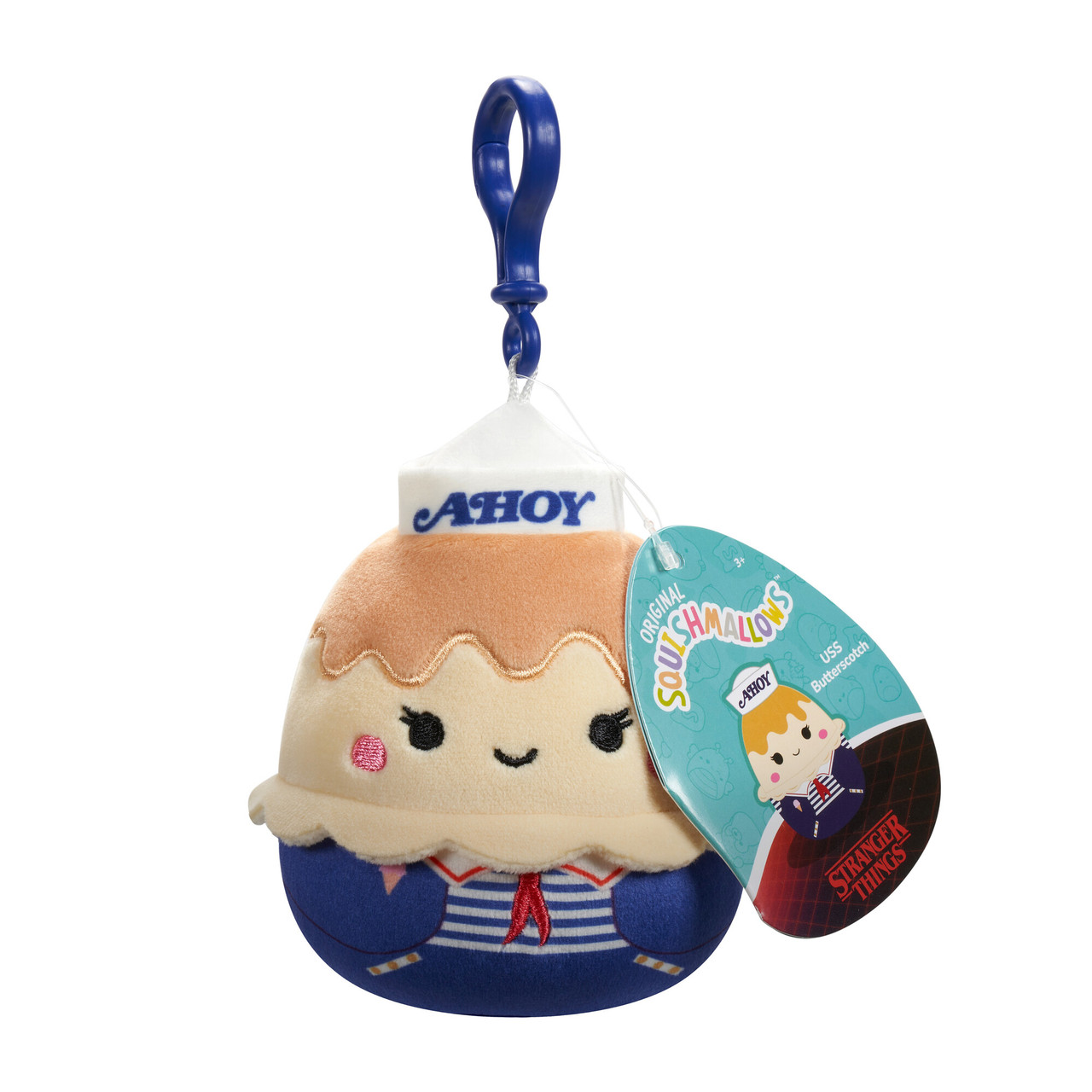 Squishmallows Stranger Things 3.5-inch Clip USS Butterscotch