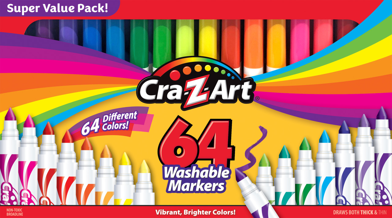 Cra-Z-Art Stationery 64pcs Washable Markers Cra-Z-Art Stationery 64pcs Washable Markers