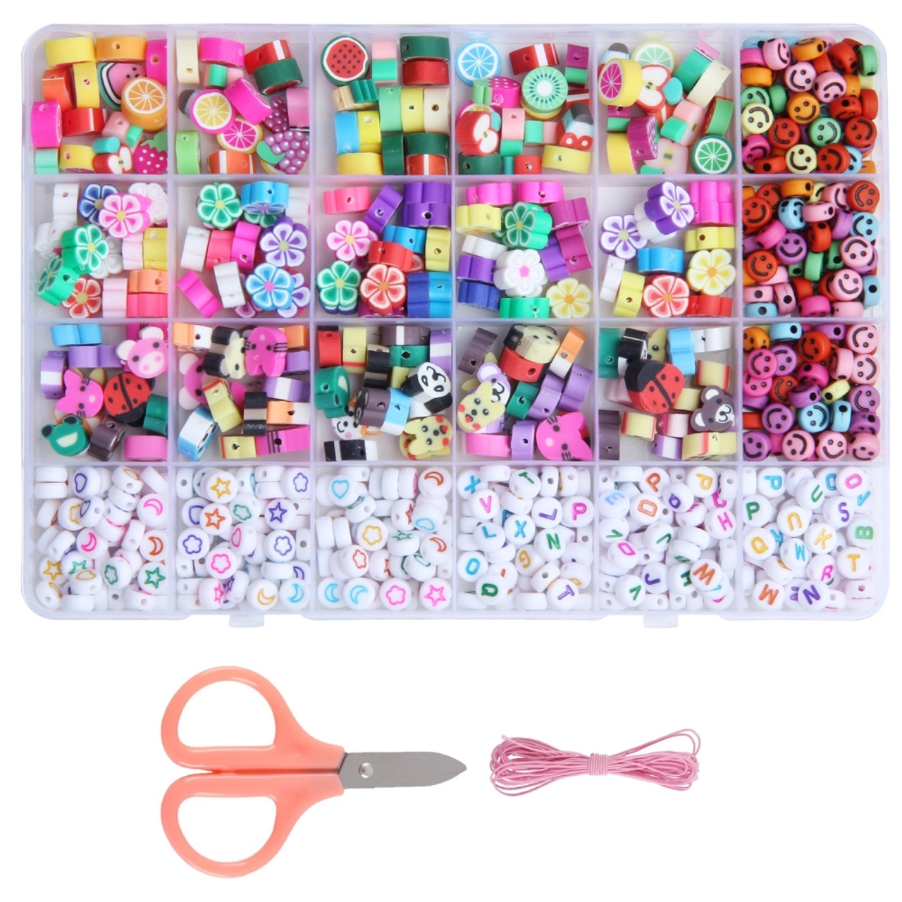 Mixed Clay Beads Bracelet Making Set