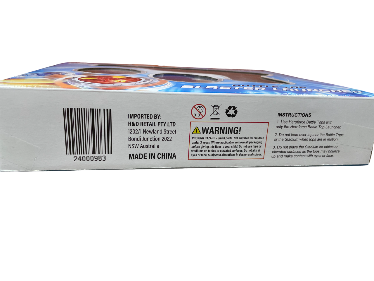 Heroforce Battle Top Blaster Launcher Gun