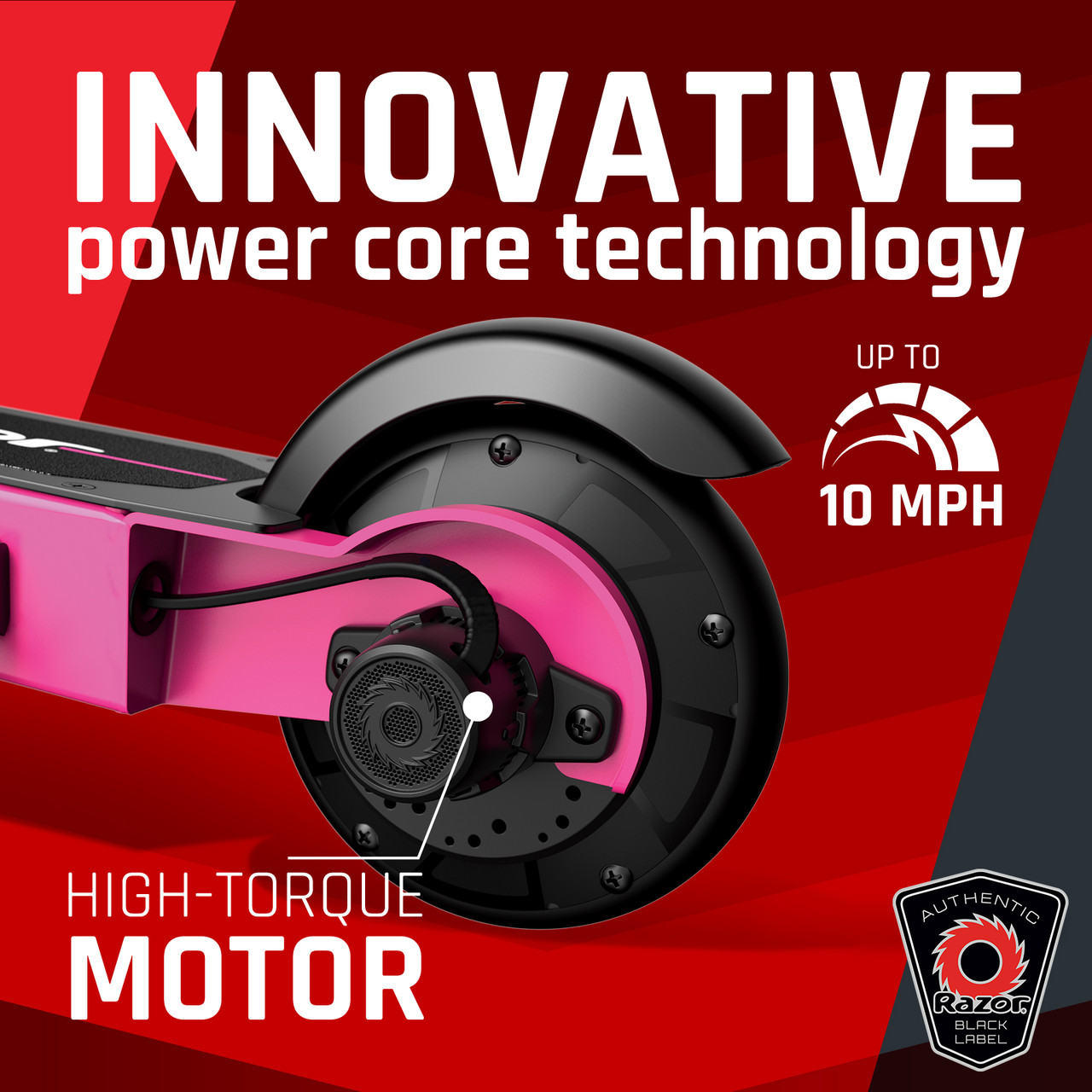 Black Label E90 Electric Scooter - Pink