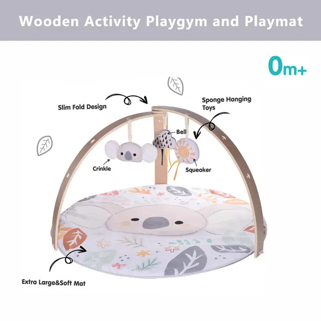Wooden Baby Play Gym & Play Mat 63586