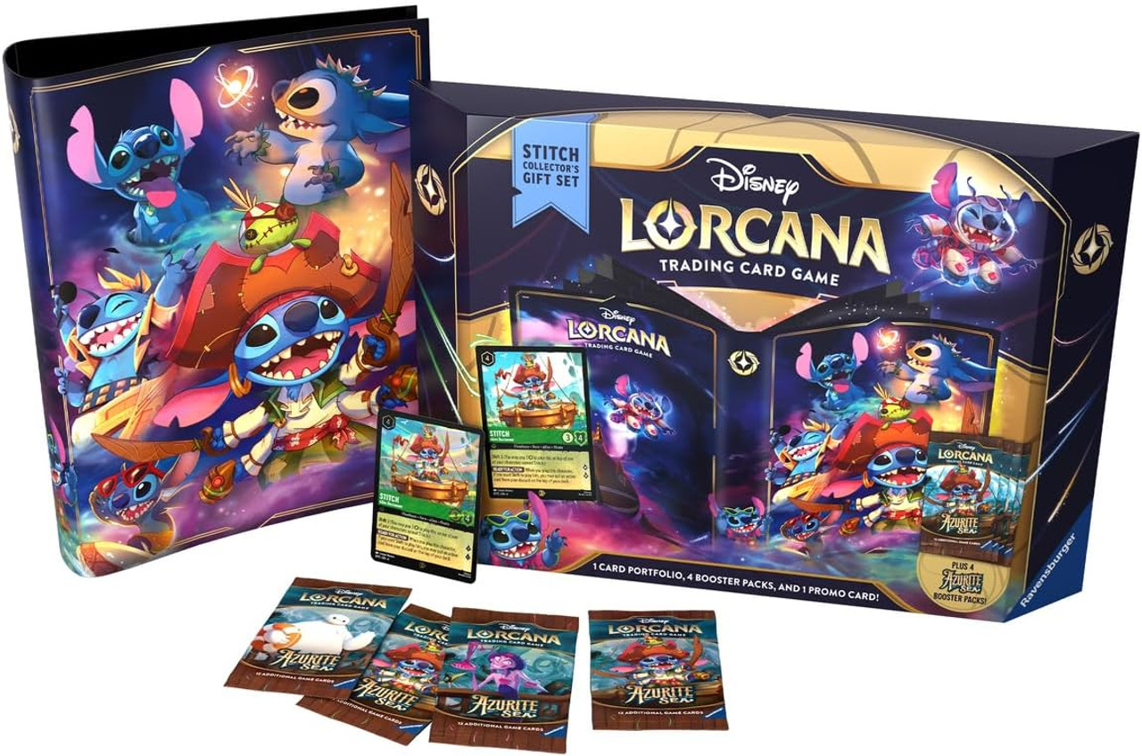 Disney Lorcana S6 Azurite Sea Stitch Collector's Gift Set Disney Lorcana S6 Azurite Sea Stitch Collector's Gift Set