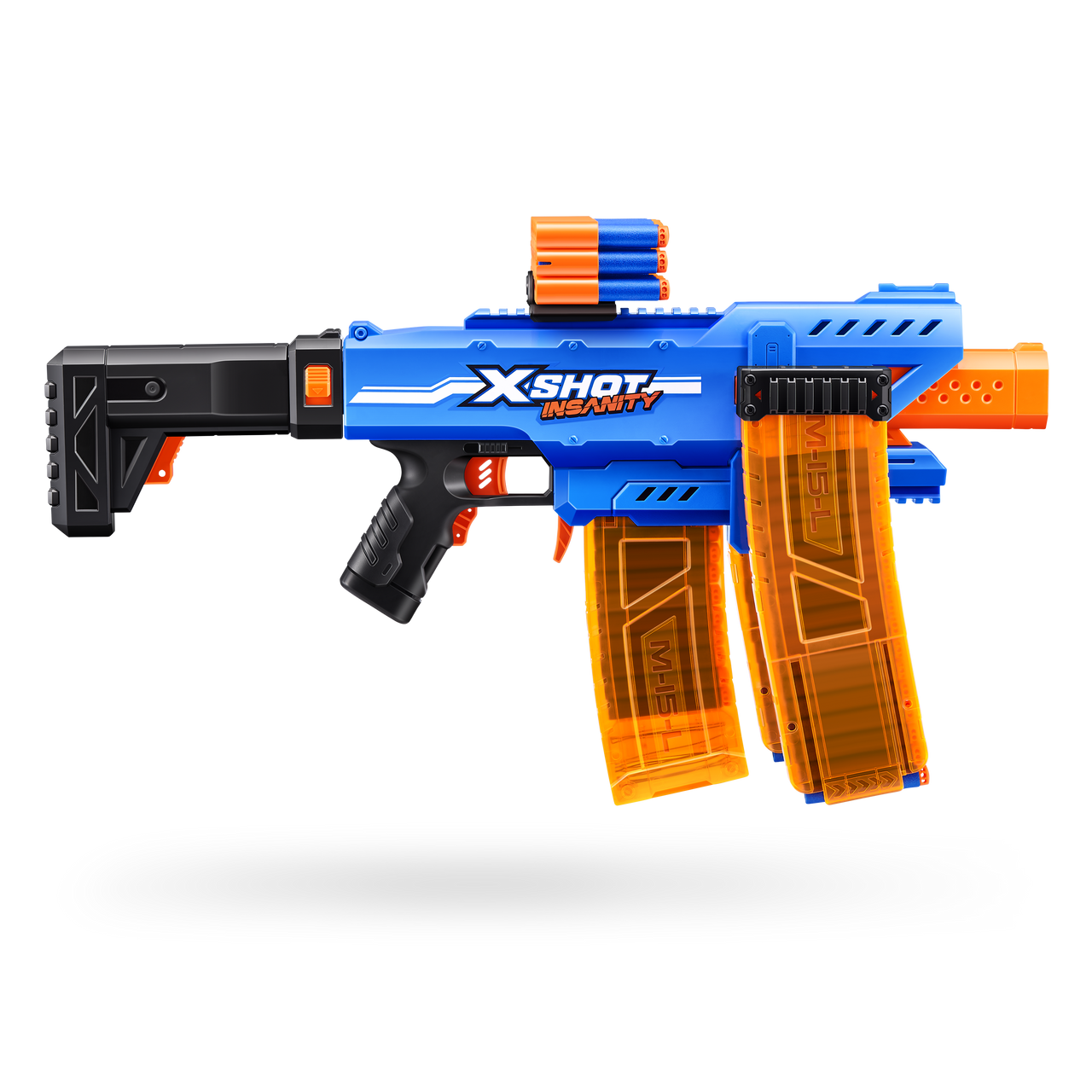 Zuru XShot Insanity Motorised Clip Blaster & 72 Darts Zuru XShot Insanity Motorised Clip Blaster & 72 Darts