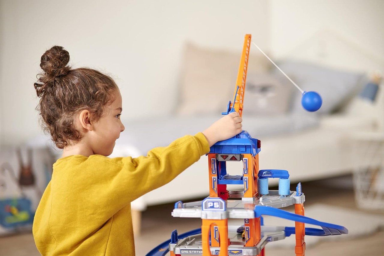 Majorette Motor Lift Centre + 5 Cars Majorette Motor Lift Centre + 5 Cars