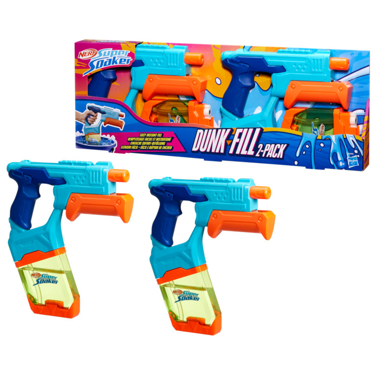 Nerf Super Soaker Dunk-Fill Water Blaster 2-Pack