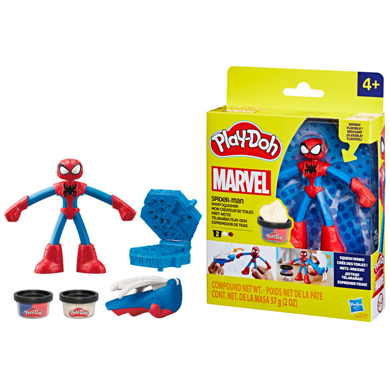 Play-Doh Marvel Spider-Man Thwip Squisher Action Figure