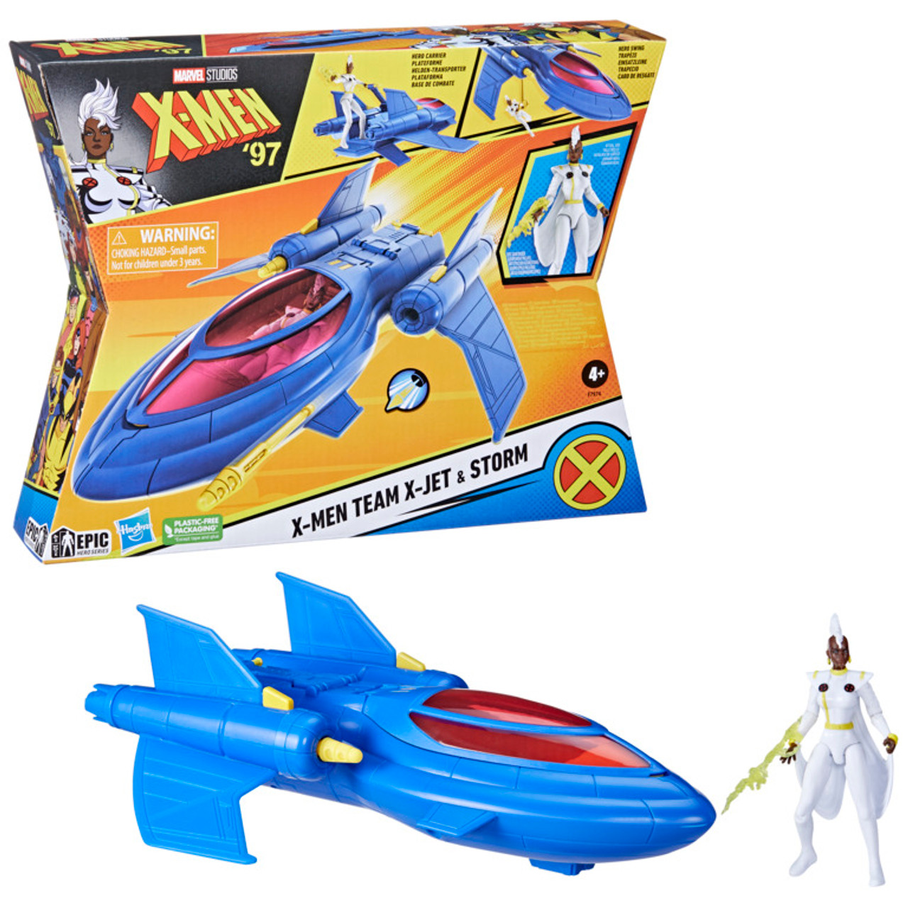 Marvel Studios X-Men '97, X-Men Team X-Jet and 4-inch Storm Figure