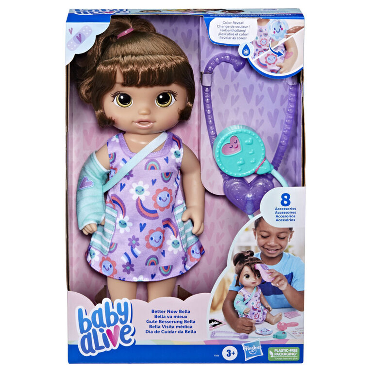 Baby Alive Better Now Bella Baby Doll Doctor Play Set - Brown Hair