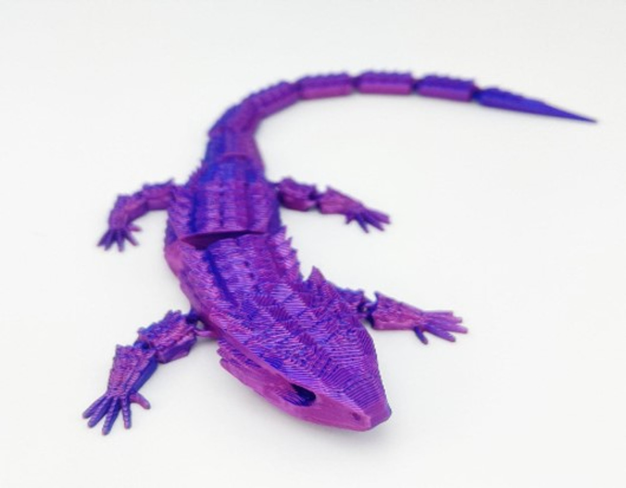 3D Printed Fidget 22cm - Purple Lizard