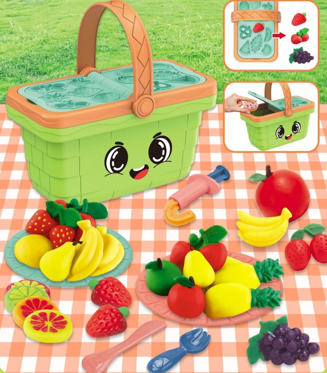Magic Dough Fruits Play Basket