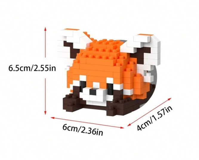 Cute Animal Building Blocks - Red Panda