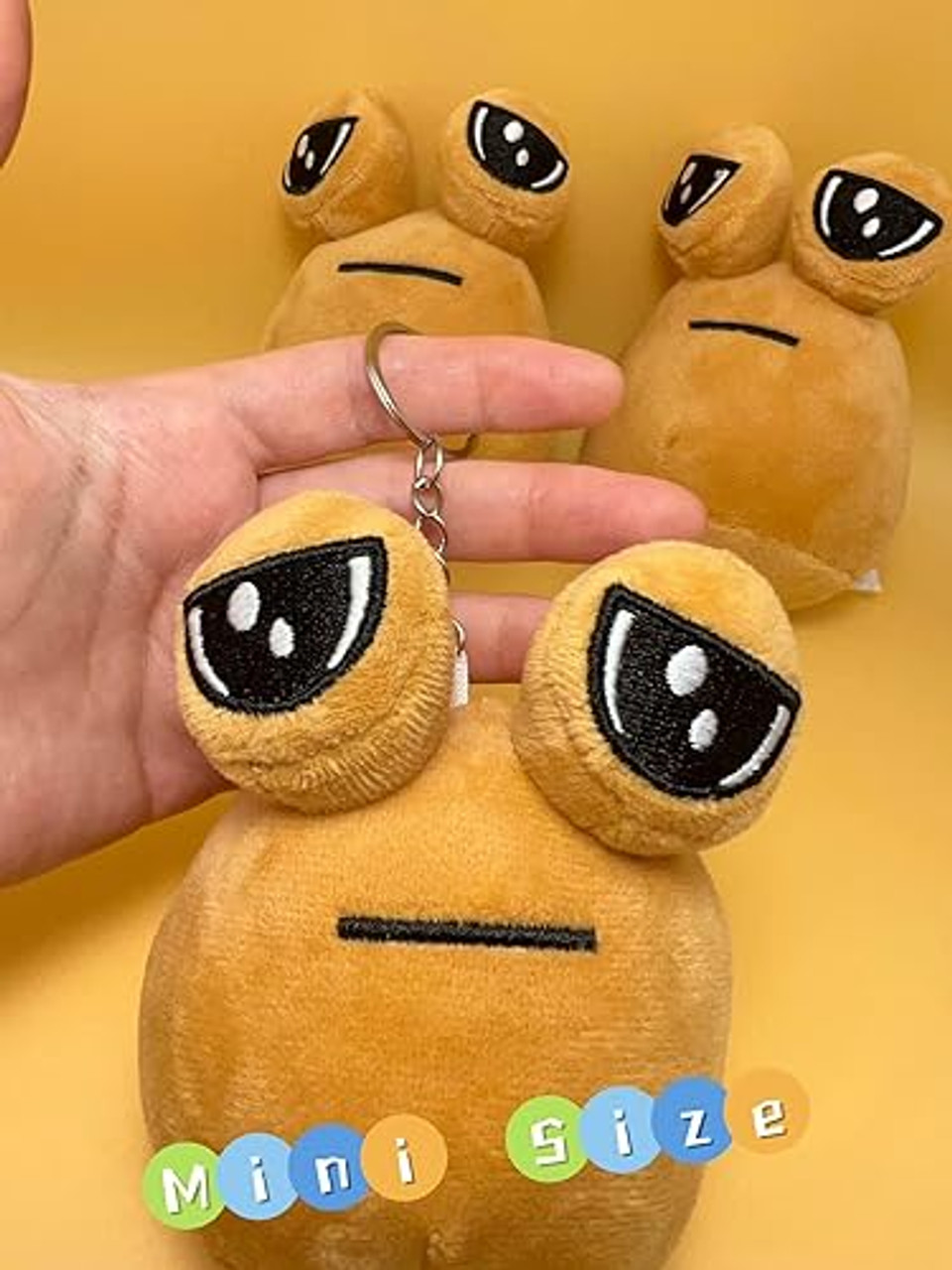 My Pet Alien Pou Keychain Plush