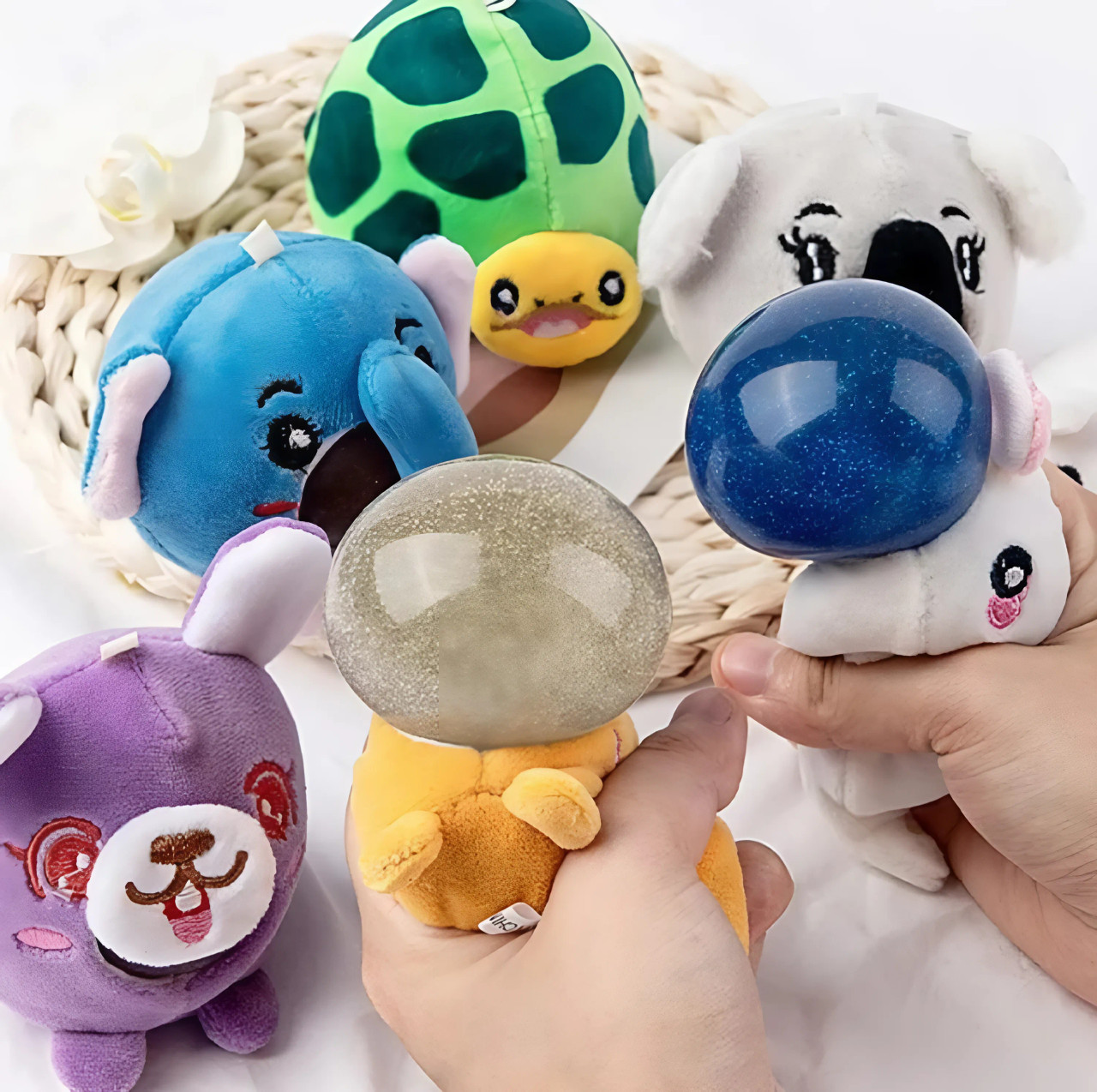 Animal Squeeze Ball Keychain 7cm Animal Squeeze Ball Keychain 7cm