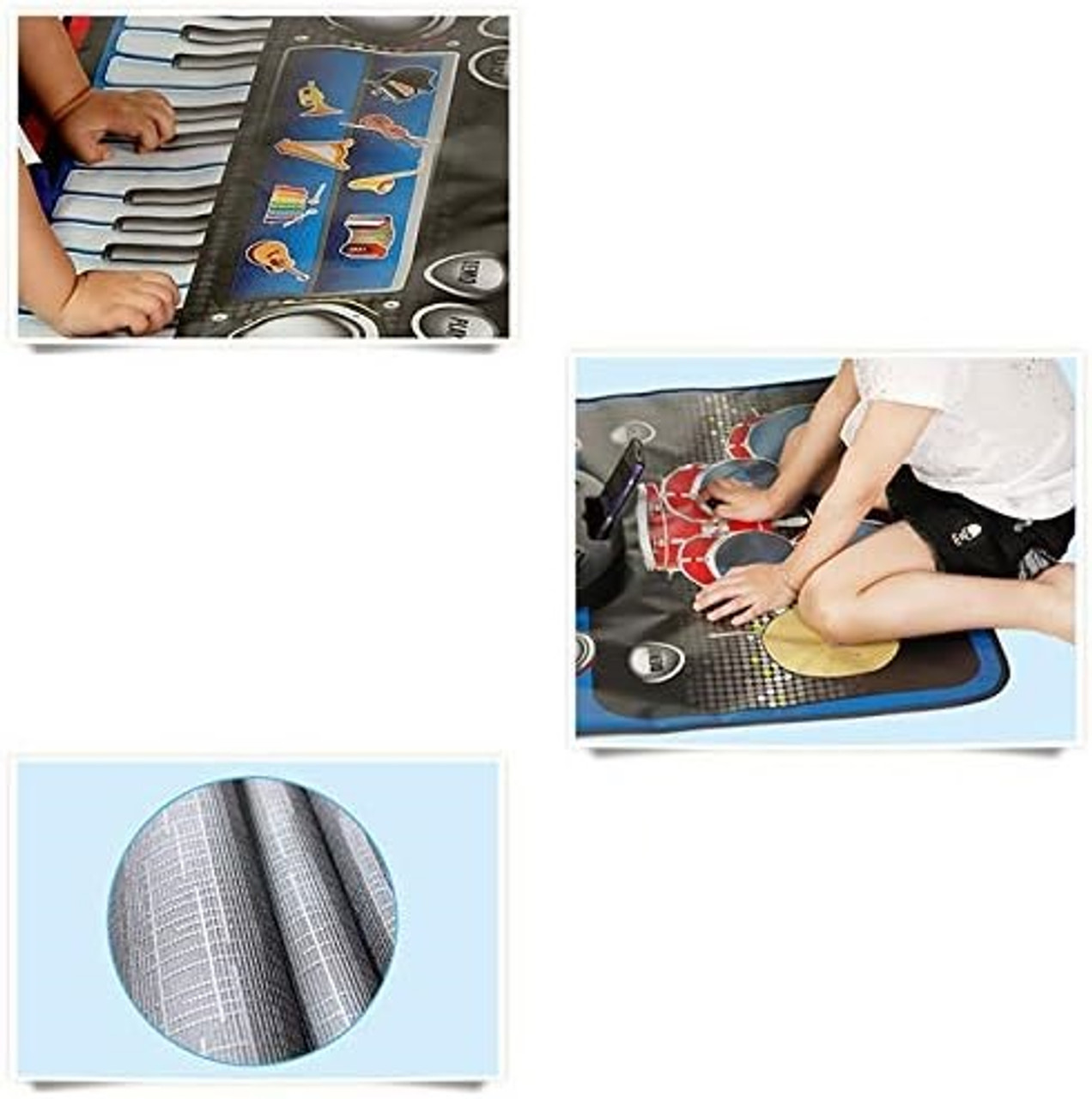 2-in-1 Music Jam Playmat with Drums & Keyboard 2-in-1 Music Jam Playmat with Drums & Keyboard