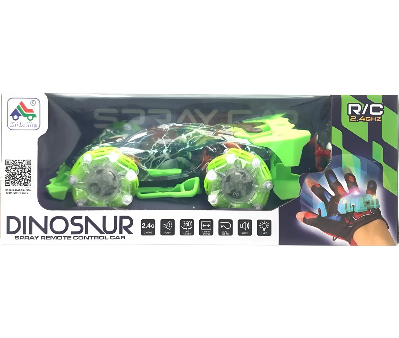 RC Dinosaur Gesture Control Stunt Car with Spray