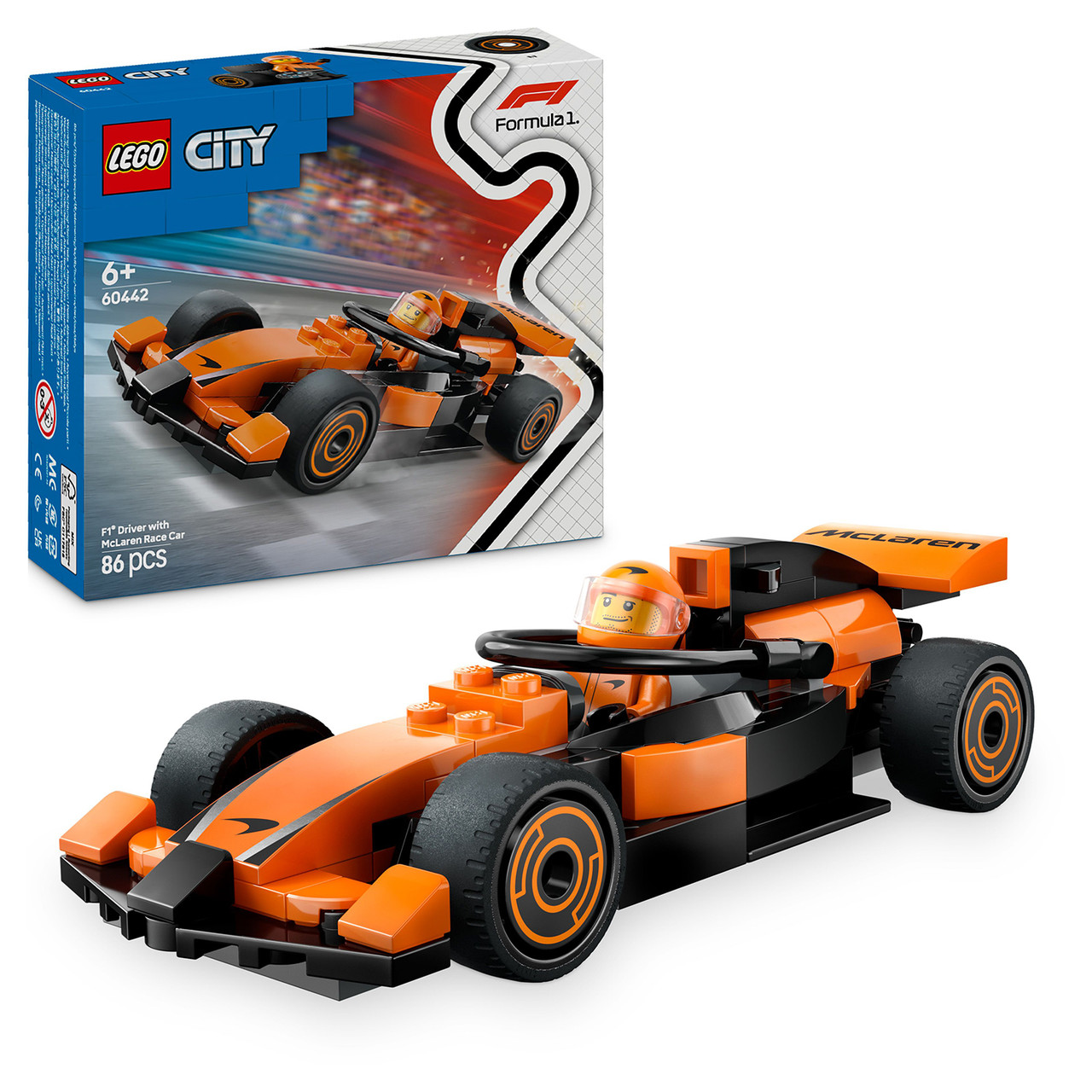 LEGO City F1 Driver with McLaren Race Car 60442