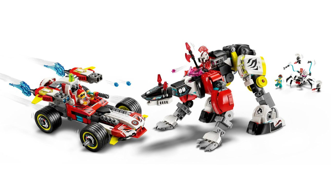 LEGO DREAMZzz Cooper's Tiger Mech & Zero's Hot Rod Car 71497 LEGO DREAMZzz Cooper's Tiger Mech & Zero's Hot Rod Car 71497