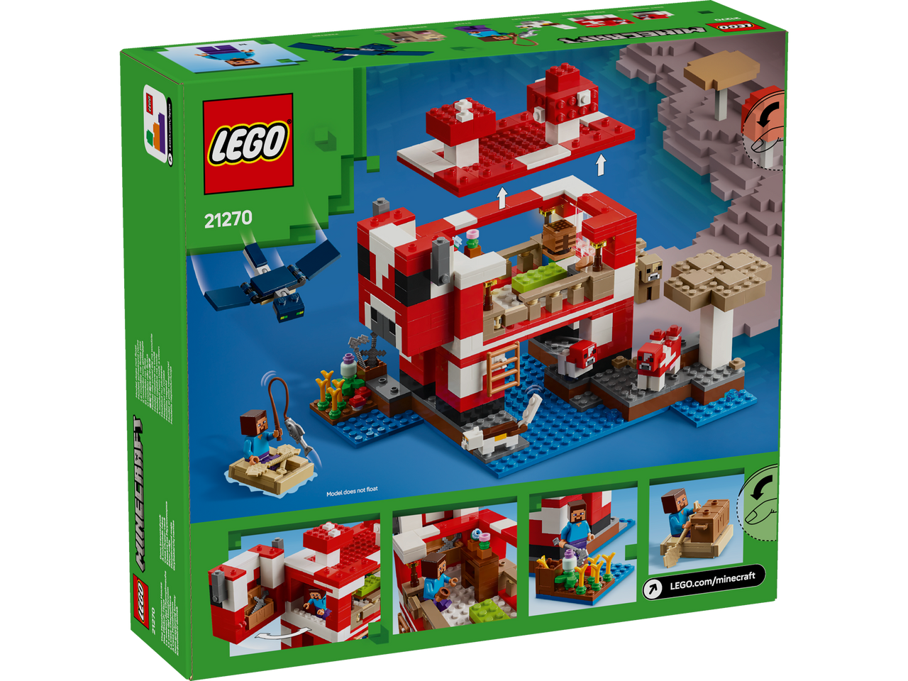LEGO Minecraft The Mooshroom House 21270 LEGO Minecraft The Mooshroom House 21270