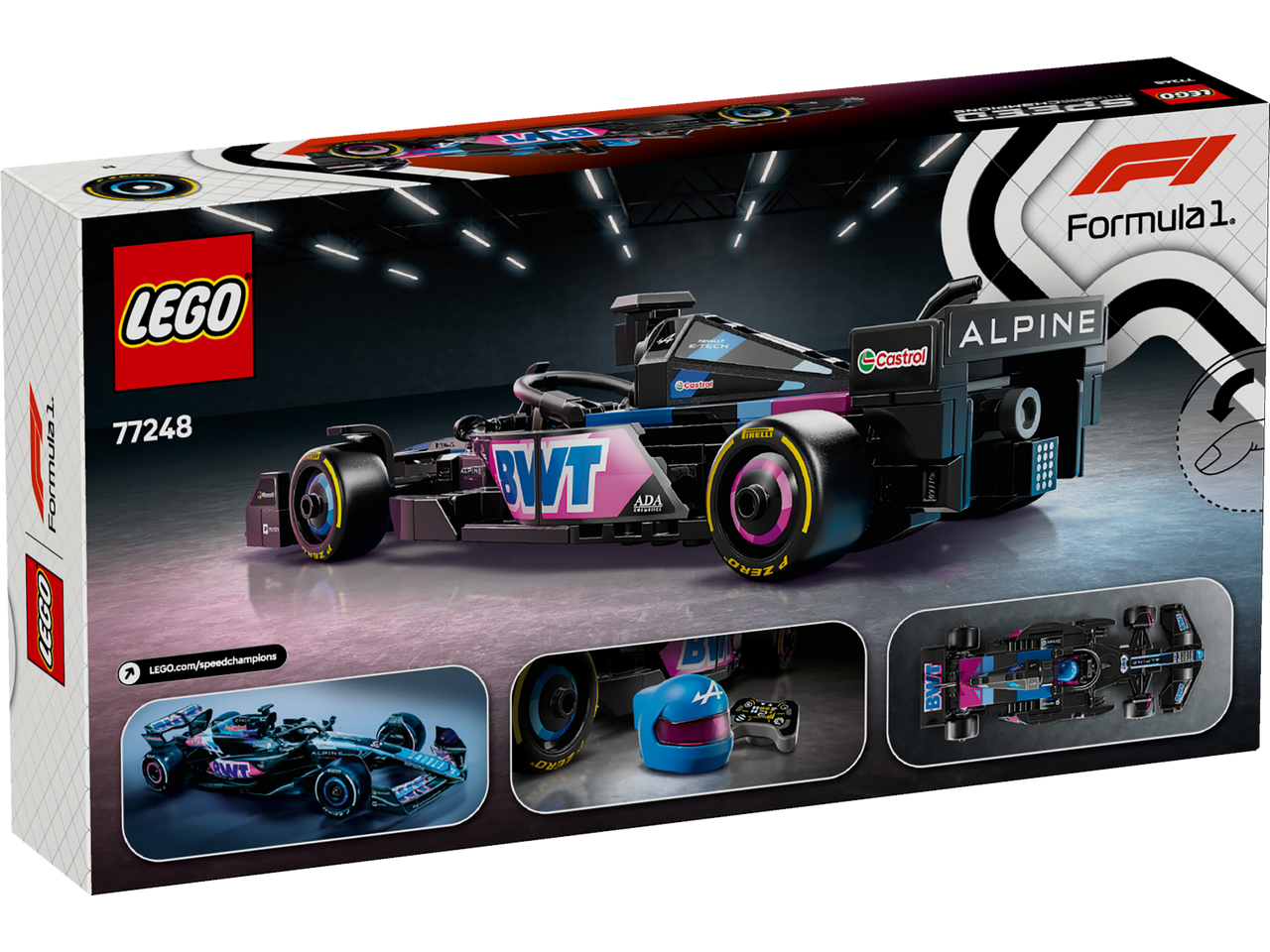 LEGO Speed Champions BWT Alpine F1 Team A524 Race Car 77248 LEGO Speed Champions BWT Alpine F1 Team A524 Race Car 77248