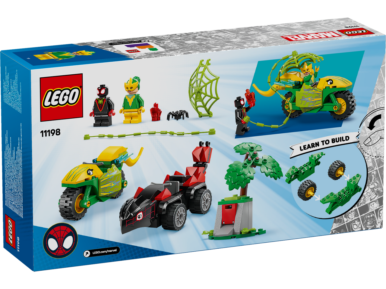 LEGO Spidey Spin and Electro Dinosaur Vehicle Chase 11198 LEGO Spidey Spin and Electro Dinosaur Vehicle Chase 11198