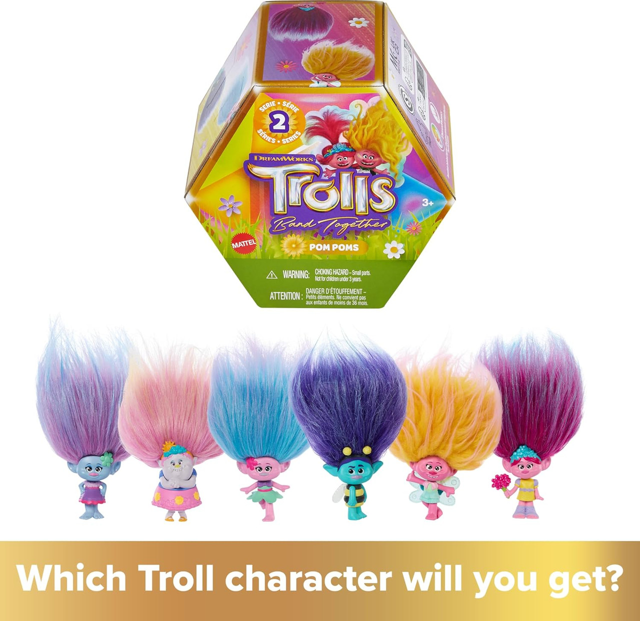 Dreamworks Trolls Band Together Rainbow Pom Poms Wave 2