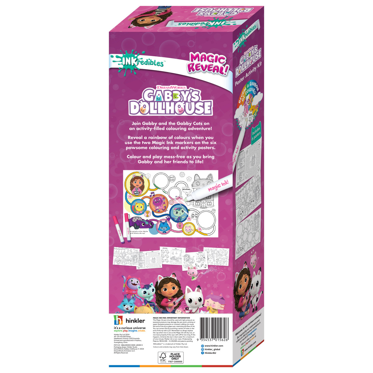 Inkredibles Gabby's Dollhouse Poster Activity Kit