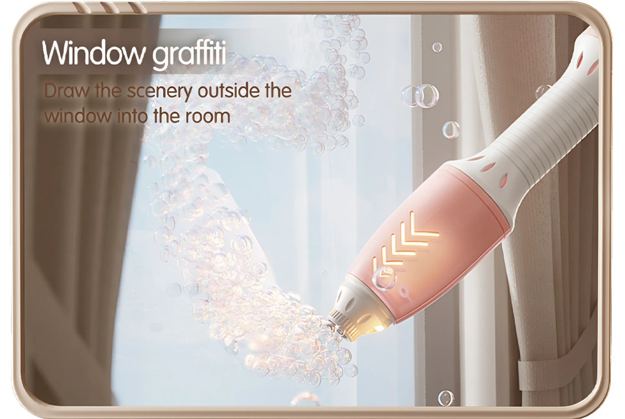 2-in-1 Light Up Magic Bubble Pen