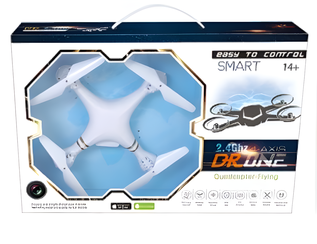 Air-One Drones RC Neon Drone with LED Lights and Camera